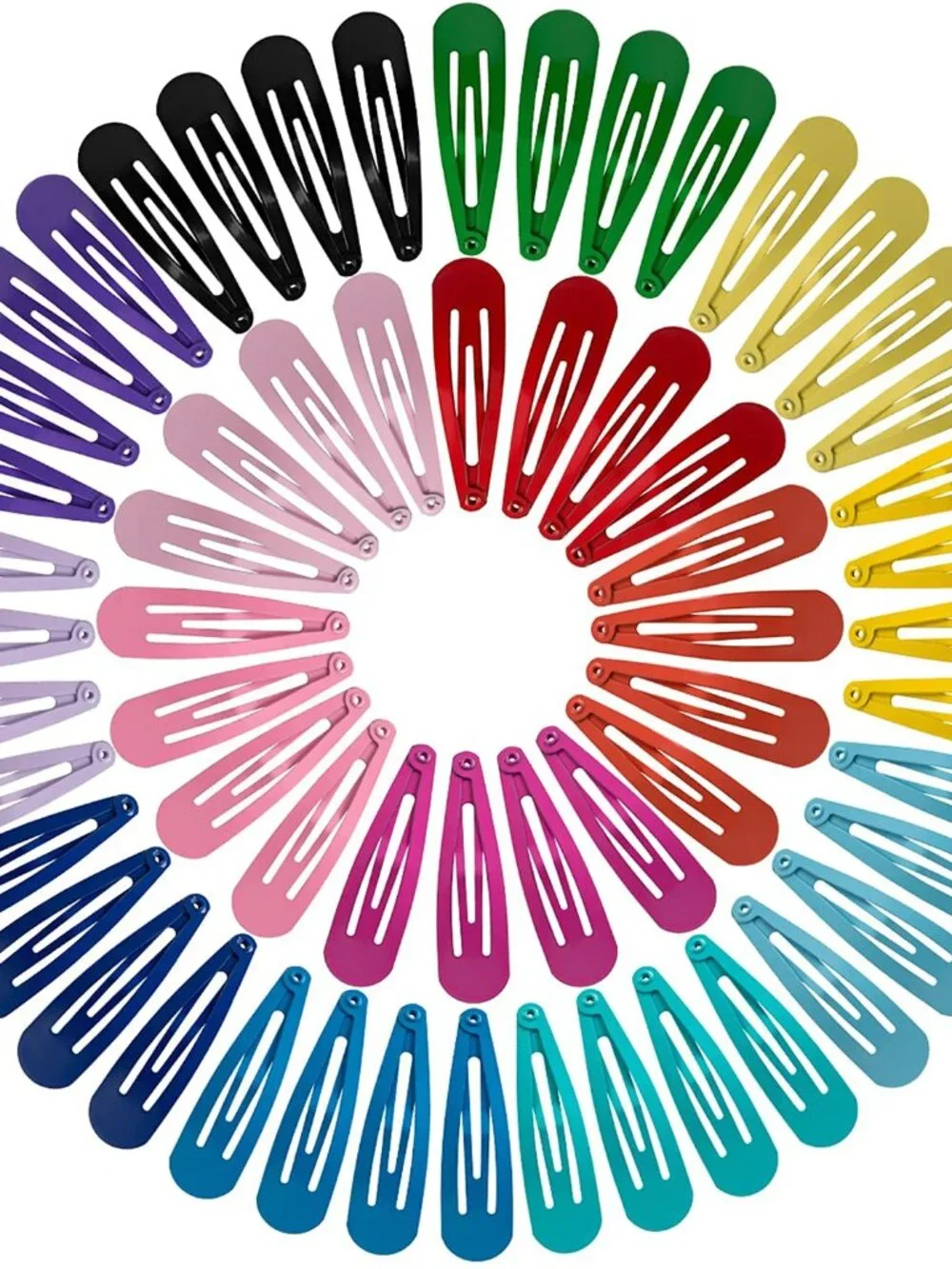 60 Pcs Hair Barrettes, Non-Slip Hair Clips, 2 Inch Metal Hairpins Accessories fo